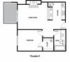 One Bed One Bath Floor Plan One Bed One Bath Floor Plan with 548 square feet, at Charbonneau, Seattle